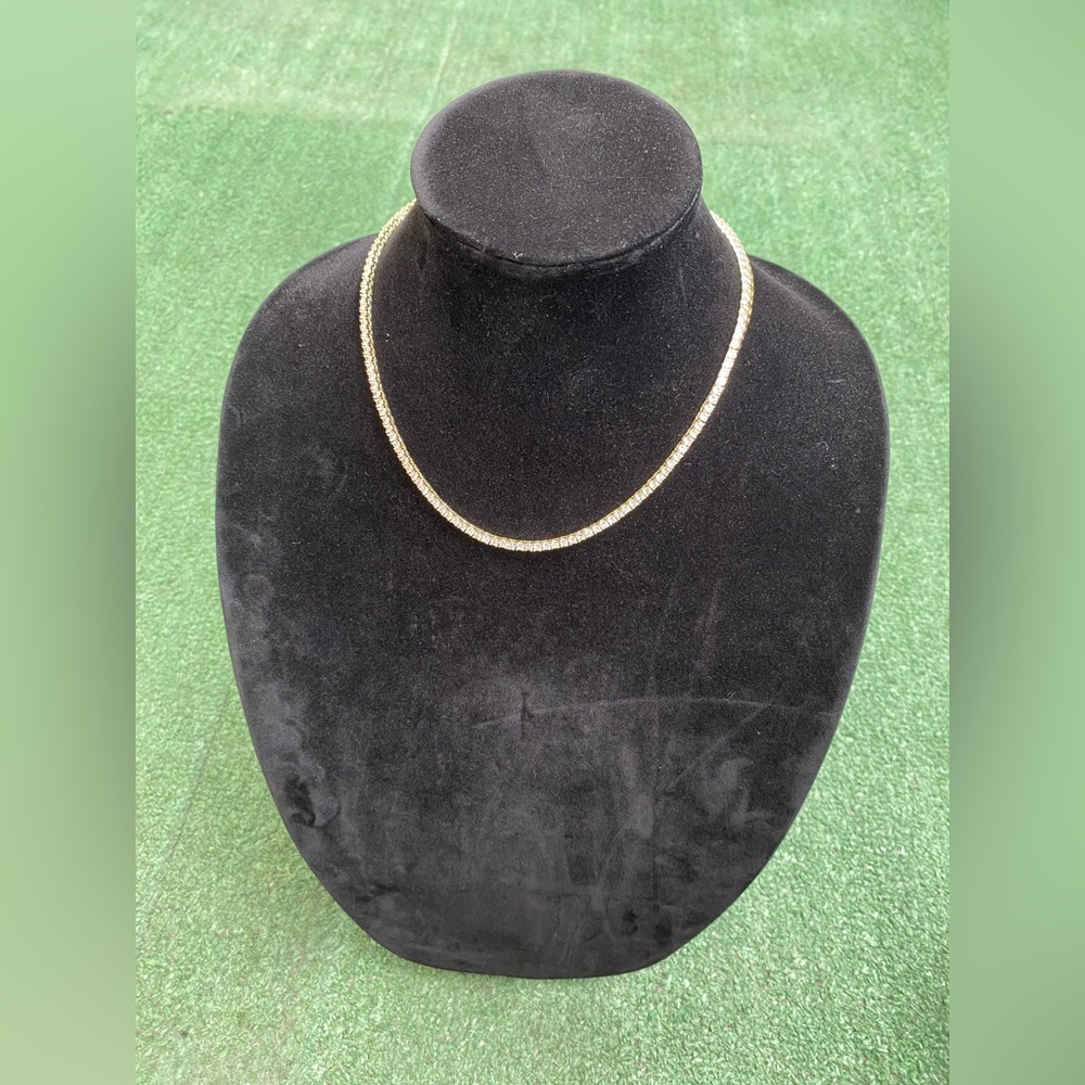 Gold tennis Necklace